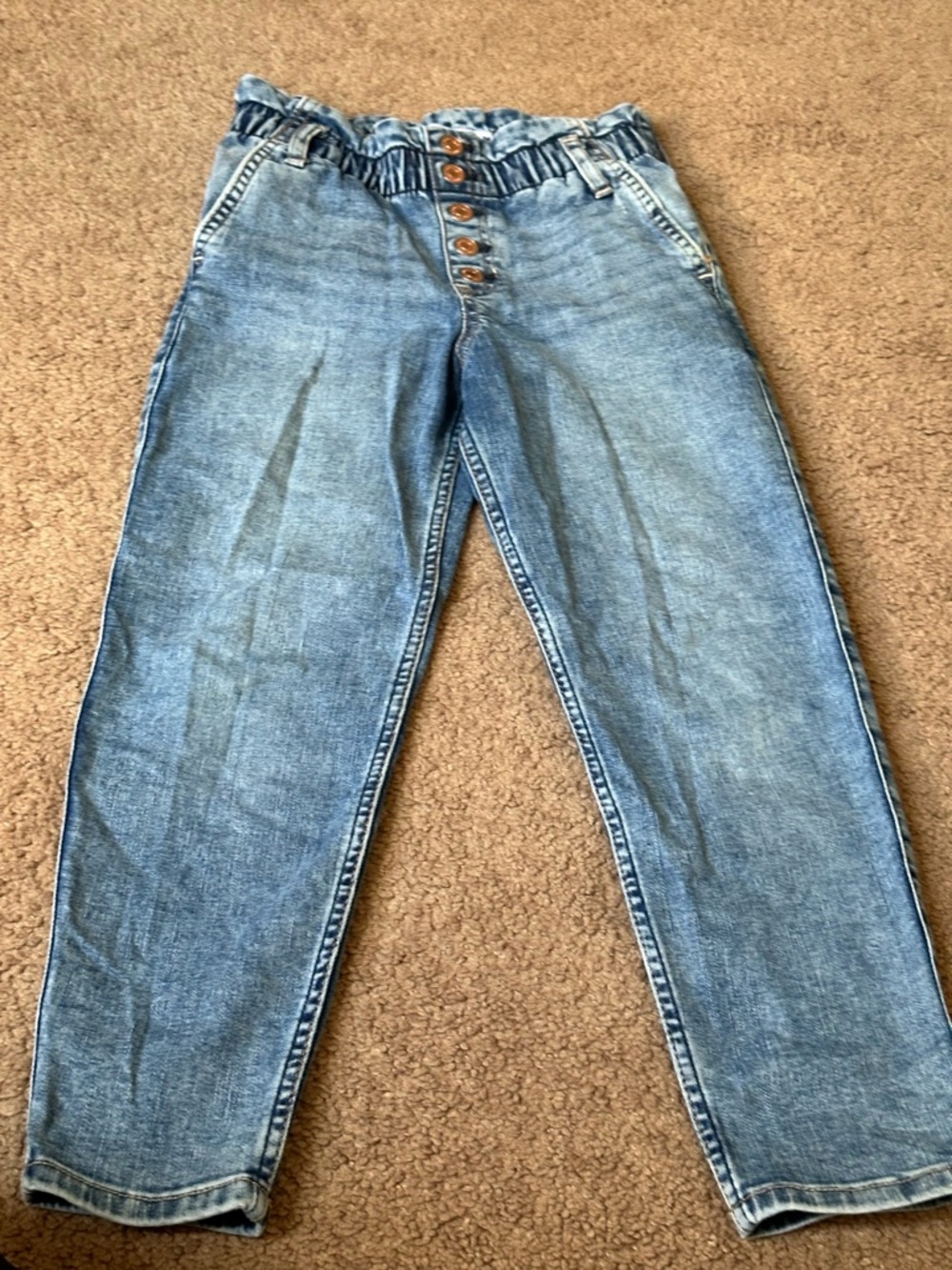 abercrombie kids light blue denim slim jeans